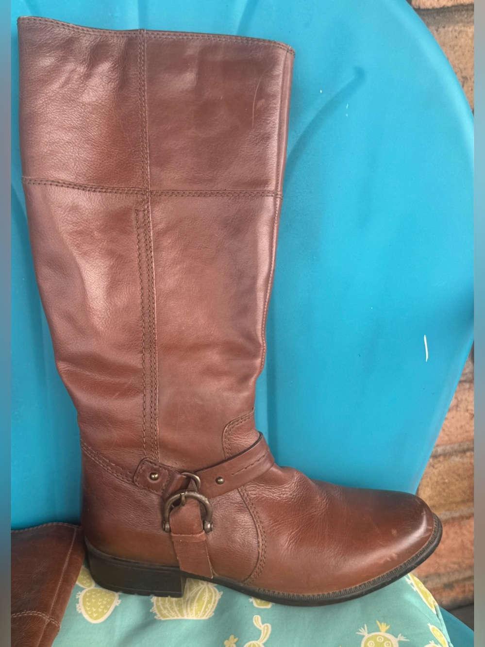 Clark’s Leather Riding Style Boots Unused Size 7 1/2 Nice!! - Picture 2 of 7